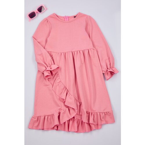 Trendyol Powder Regular Plain Cotton Knit Dress Cene