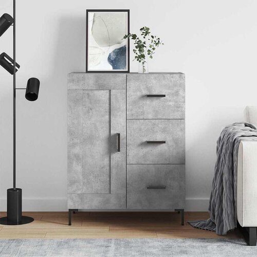  Komoda siva boja betona 69,5x34x90 cm od konstruiranog drva Cijene