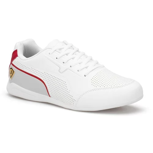 DARK SEER Men's White Red Sneakers