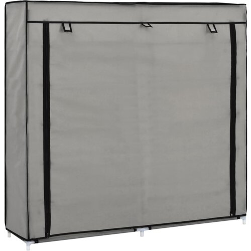 vidaXL omarica za čevlje s pokrivalom blago 115x28x110 cm siva Cene