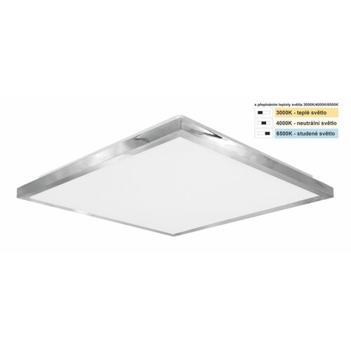 Top Light - LED plafonsko svetlo za kupatilo SILVER LED/24W/230V IP44 38x38 cm hrom Slike