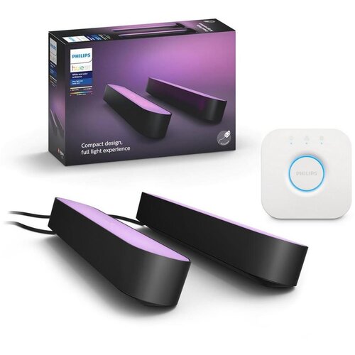 Philips Komplet 2x LED RGB prigu&scaron;iva stona lampa Hue PLAY WACA 6W/230V + Hue Bridge Cene