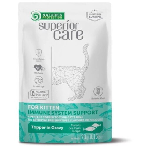 Nature's Protection superior care preliv za mačke - kitten imune system support 70g Slike