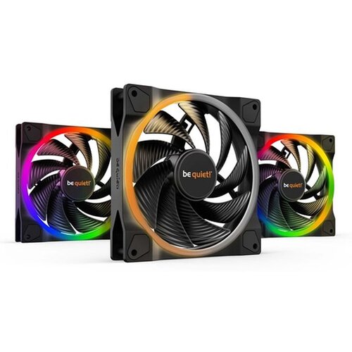 Be Quiet! LIGHT WINGS (BL079) 140 mm 4-pin ARGB PWM 3x ventilatorji Slike