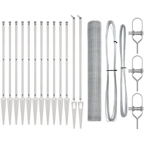 vidaXL Set ograde Set od 2 Pocinčana čelična konstrukcija 25 x 1.2 m Cijene