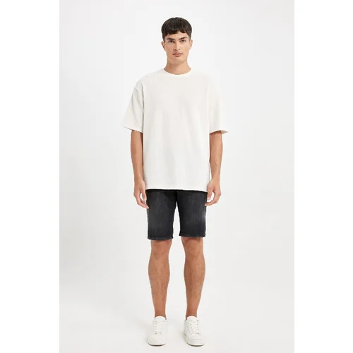 Defacto Regular Fit Jean Bermuda Shorts