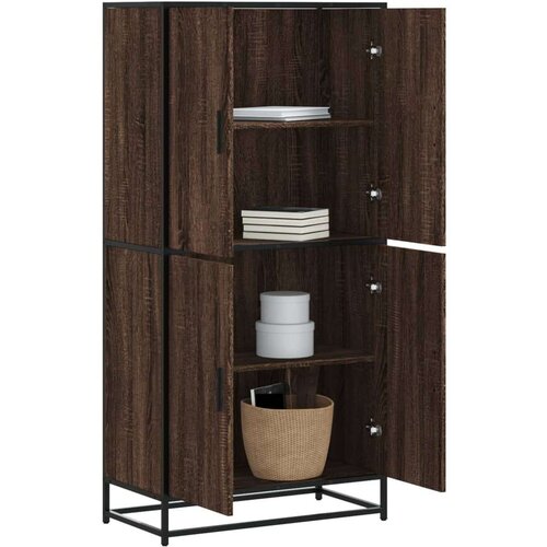 vidaXL Visoka ploča smeđi hrast 68x35x139 cm izrađeno drvo Cene