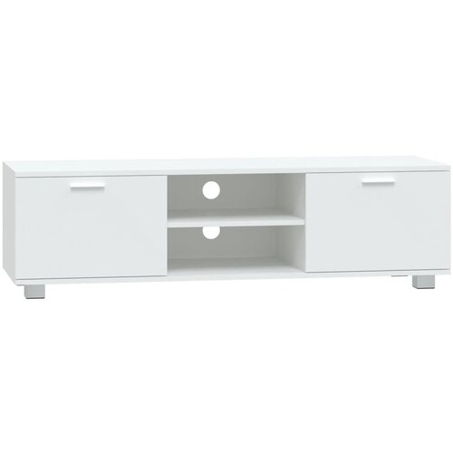 Maison Chic TV omarica - TV stojalo - Televizijska omarica bela 140x40,5x35 cm inženirski les, (21701470) Cene
