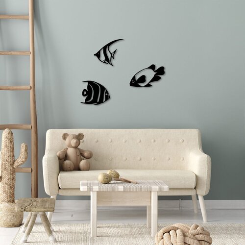 Wallity zidna dekoracija Fishes-300, Crna Cene