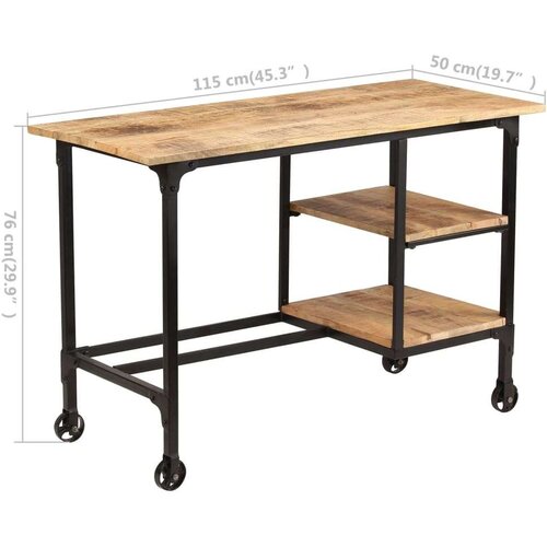  sa sklopivim stolcem od mango drva 115 x 50 x 76 cm Slike