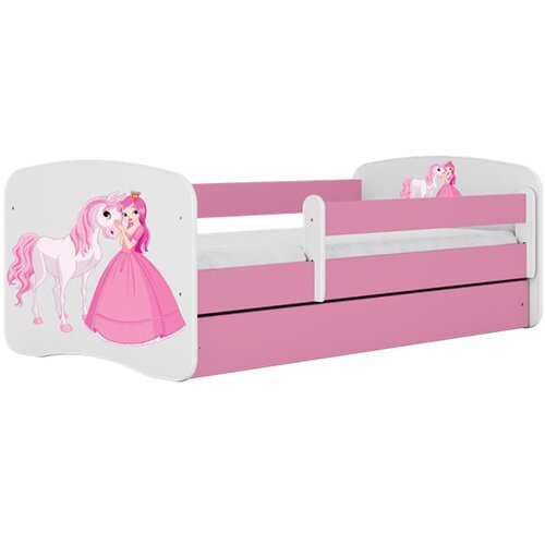 HAPPYKIDS Dječji krevet Dreamy princeza 160x80 sa madracem bez ladice Rozičasta Cene