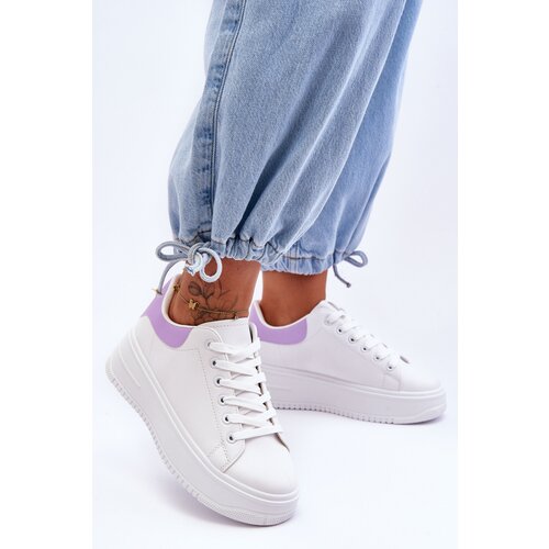 Kesi Women's classic sports shoes white-purple Night Trip Slike