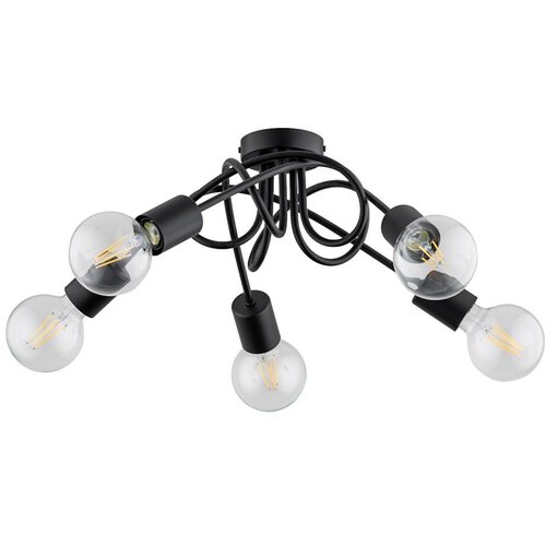  plafonski luster inter 5xE27/15W/230V crni Cene