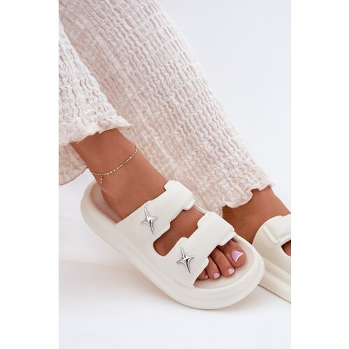 Boto Women Foam Sandals On Platform Ecru Falowena Cijene