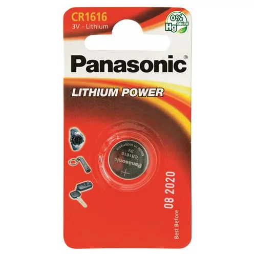 Panasonic baterije CR-1616EL/1B Lithium Coin