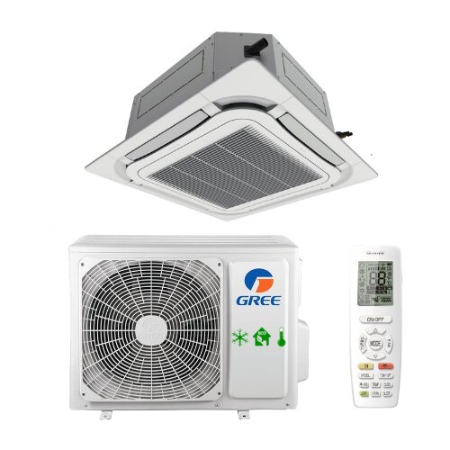 Gree Stropna klima 3,5kW (kasetna) GUD35W1/NhA-S+GUD35T1/A-S +TF05 (Match 6) (4kW ogrevanje) - Slike