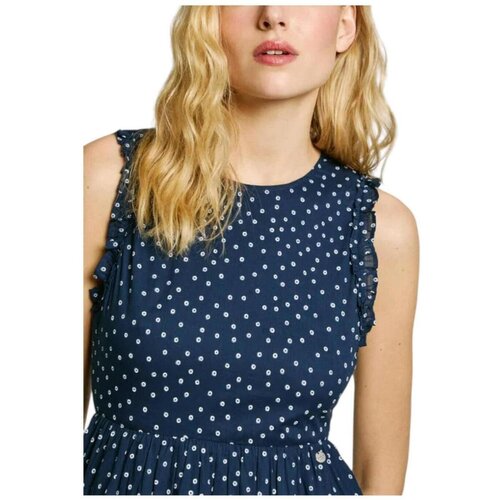 PepeJeans Dolge obleke - Modra Slike