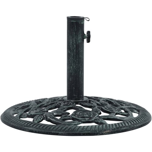 VidaXL Stalak za suncobran zeleni 9 kg 40 cm od lijevanog željeza Slike