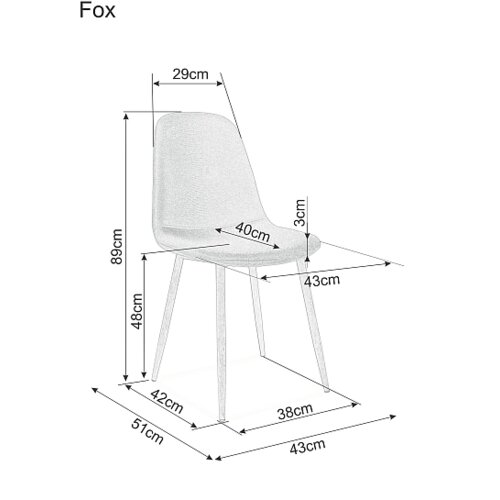 Molarem Home Stolica Fox-tamno plava Slike