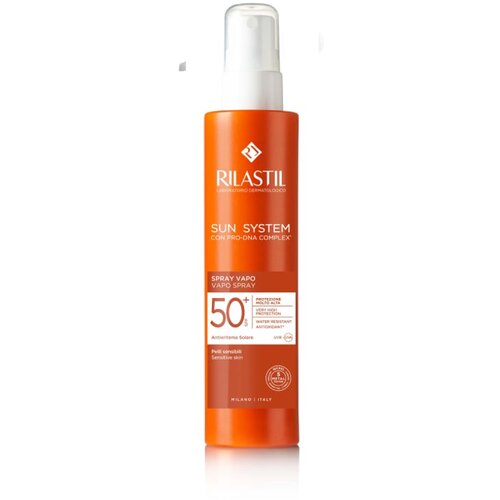Rilastil Sun System emulzija za sončenje v pr&amp;scaron;ilu SPF 50+ 200 ml Slike