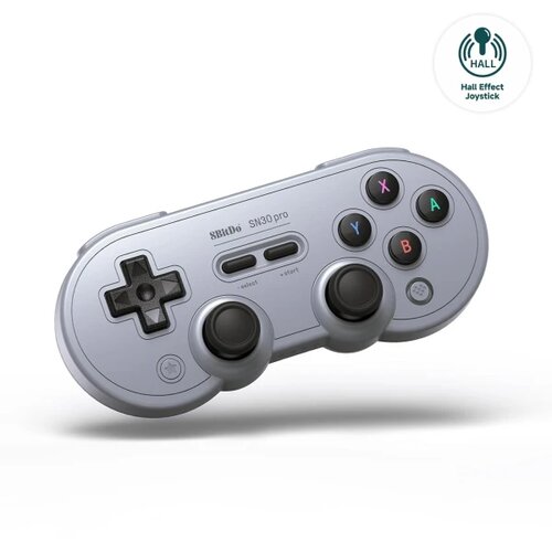 8BitDo bežični gamepad SN30 pro bt/multi-platform/hall effect/gray Slike