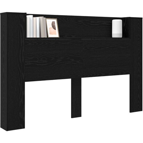  Krevetna ploča s LED-om Zidne Crni hrast 160 x 16 5 x 103 5 cm - Crni hrast 160 cm Slike