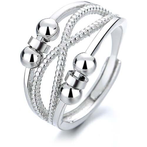 INF Antistresni prstan z biseri Silver S, (21238034) Cene
