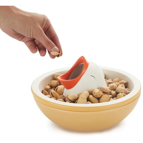 Balvi Gifts Rumena/bela keramična skledica za serviranje 250 ml Hungry Bird &amp;ndash; Slike