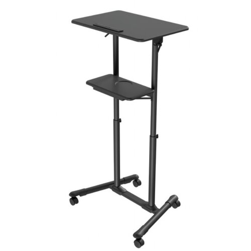 Gembird TVS-DESK-01-BK mobilni sto sa točkićima, 1110-1345 mm Slike