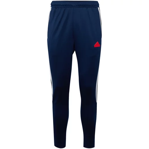 ADIDAS SPORTSWEAR Športne hlače 'TIRO NTPK' modra / rdeča / bela