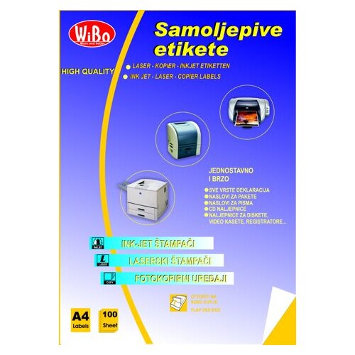 TTO Naljepnice 105&times;42,3, Bijela Cijene
