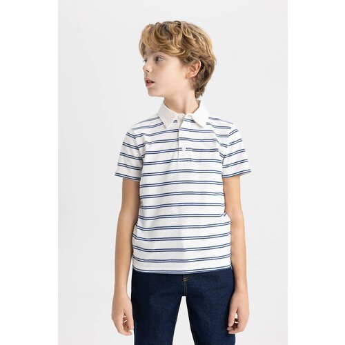 Defacto Boy Striped Pique Short Sleeve Polo T-Shirt Slike