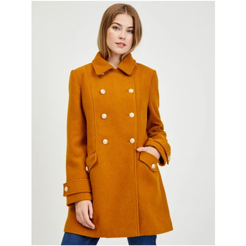 Orsay Brown women's winter coat with wool - Ladies