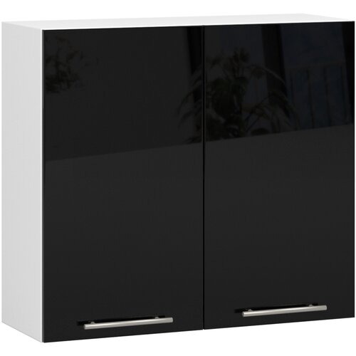 AKORD VISIČNI KUHINJSKI KABINET OLIVIA V 80cm BELO-ČRNEM SREBRU H720, (21713647) Cene
