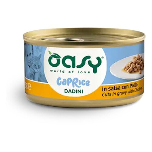 Oasy Caprice Cuts Adult pi&scaron;čanec ko&scaron;čki v omaki, konzerva - 85g 85 g Cene