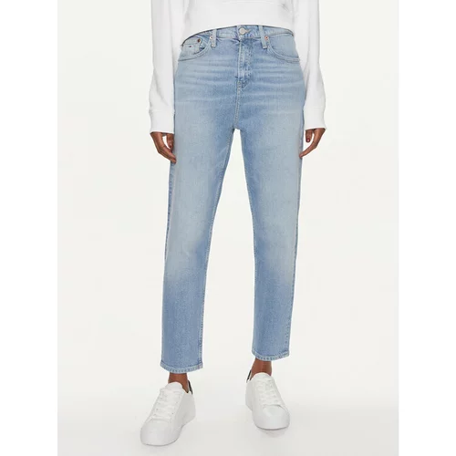 Tommy Jeans Jeans hlače Izzie DW0DW17603 Modra Straight Fit