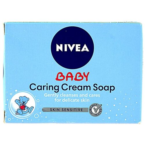 Nivea Baby Caring Cream Soap trdo milo 100 g za otroke Slike