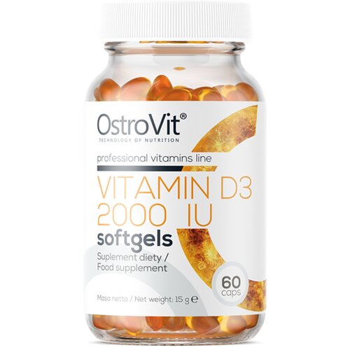 OSTROVIT vitamin D3 2000IU 60 gel kapsula Slike