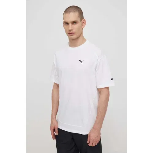 Puma Bombažna kratka majica RAD/CAL moška, bela barva, 678913