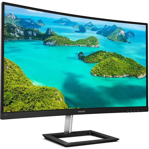 Philips Monitor 68,5 cm (27,0&amp;quot;) 272E1CA 1920x1080 Curved 75Hz VA 4ms VGA HDMI DisplayPort zvočniki FreeSync, (20270358) Slike
