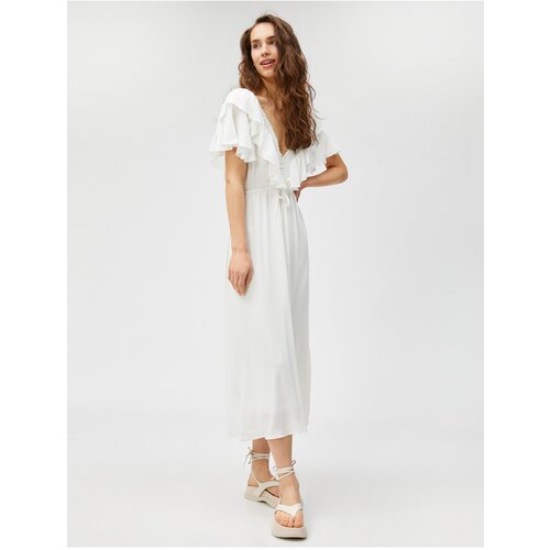 Koton Both Dress - White - Ruffle Slike