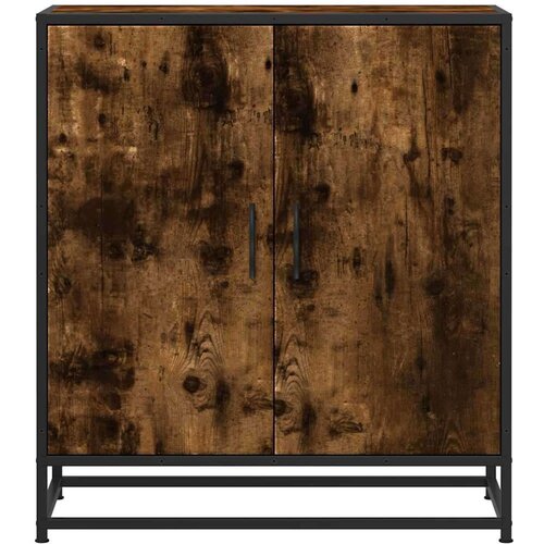 VidaXL Komoda boja hrasta 68x35x76 cm konstruirano drvo i metal Slike