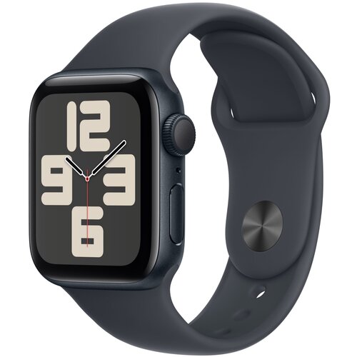 Apple Watch SE 2024 GPS 40mm M/L kuci&amp;scaron;te MXE93QF/A Aluminij Ponoc sportska Ponoc narukvica Slike