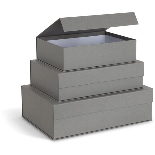 Bigso Sive kartonske kutije za pohranu u setu 3 kom s poklopcem/dekorativne 42,5x29,5x13 cm Kian Paper Laminate – Cijene