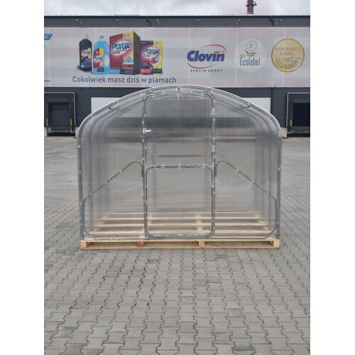  Modularni čelični plastenik Flora,10 mx2.64m, polikarbonat 4 mm , razmak između lukova 0.67m Slike