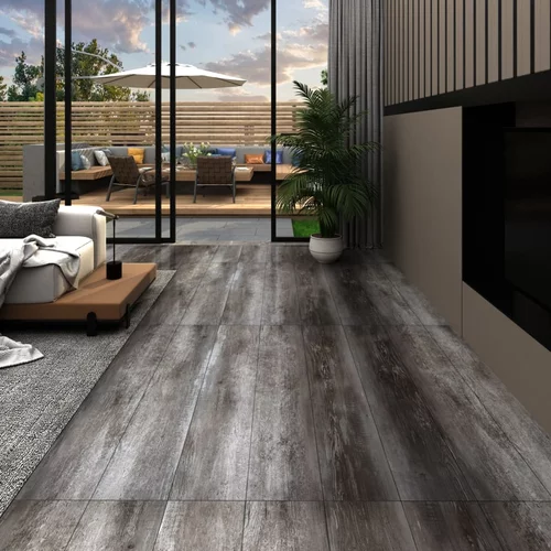 vidaXL 146564 PVC Flooring Planks 5,02 m² 2 mm Self-adhesive Striped Wood