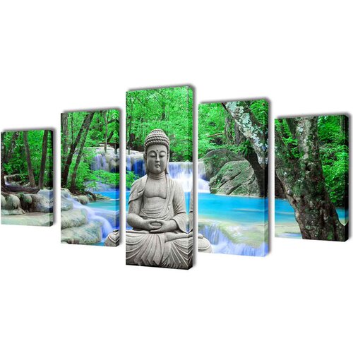  Zidne Slike na Platnu s Printom Buddha 200 x 100 cm Cene