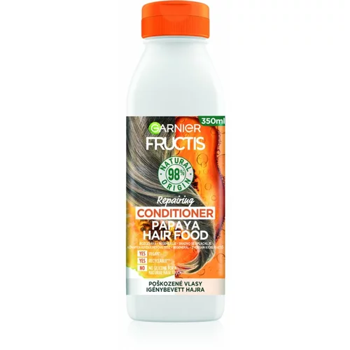 Garnier fructis Hair Food Papaya obnovitveni balzam za poškodovane lase 350 ml