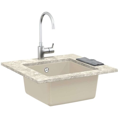  Lavabo - Umivaonik Bež 430 x 460 mm 80% kvarc i 20% smola Slike