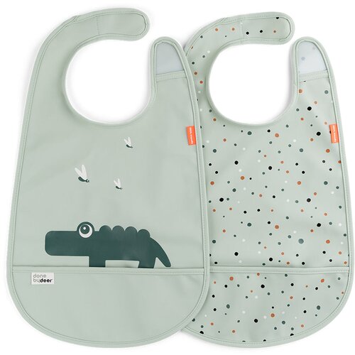 Done By Deer set portikli W/Velcro Croco, 2 komada, Zeleni Cene